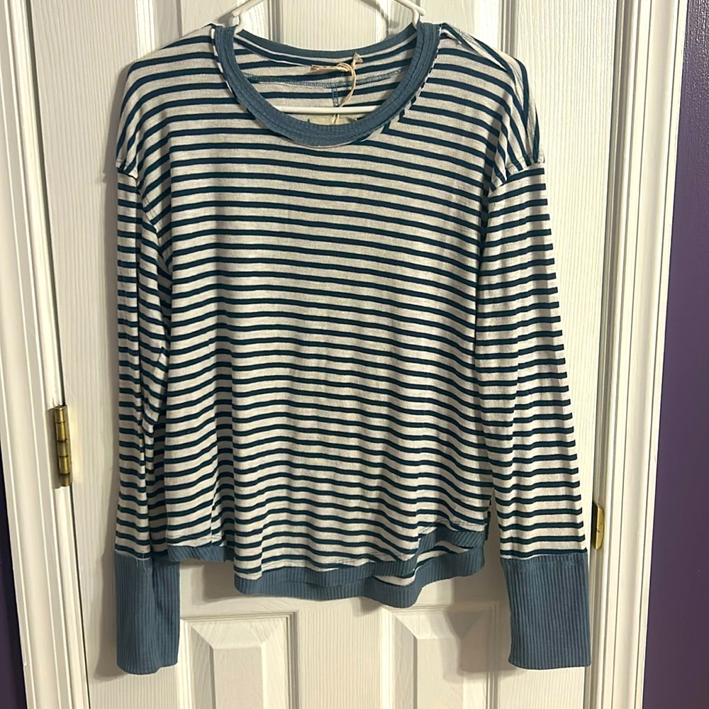 NWT Hem & Thread striped shirt
